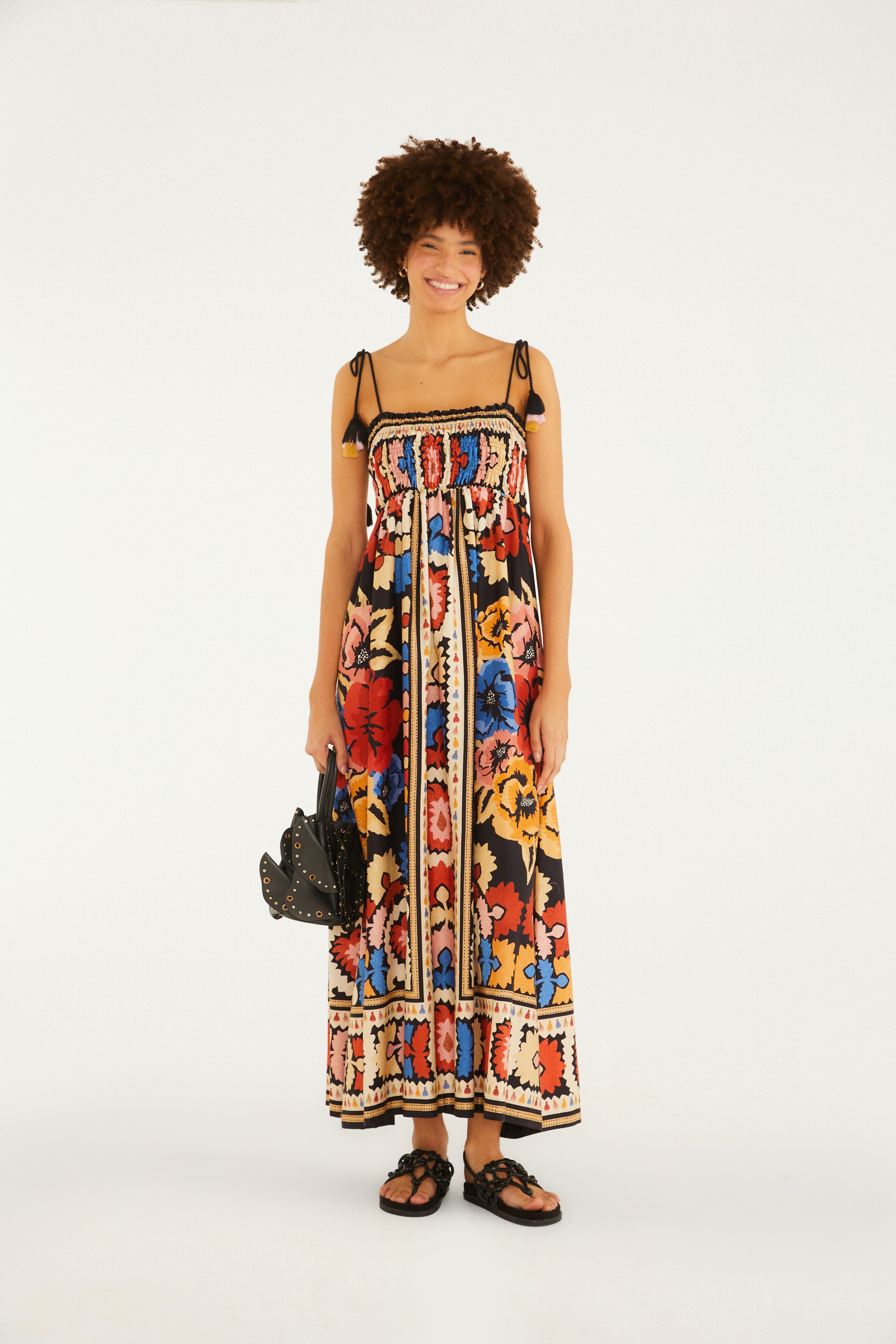 Antuerpia Scarf Print Maxi Dress
