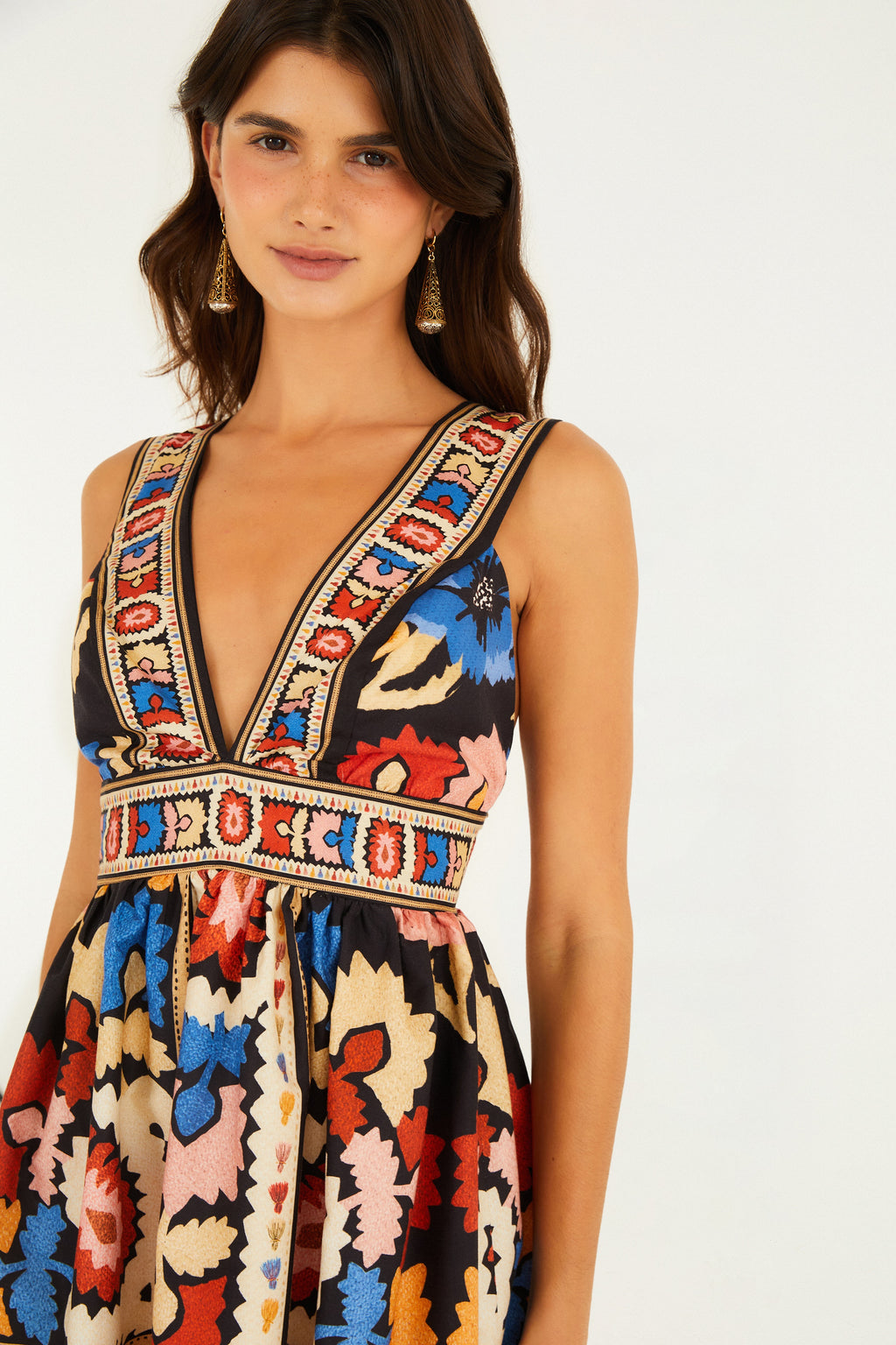 Antuerpia Scarf Print Short Dress