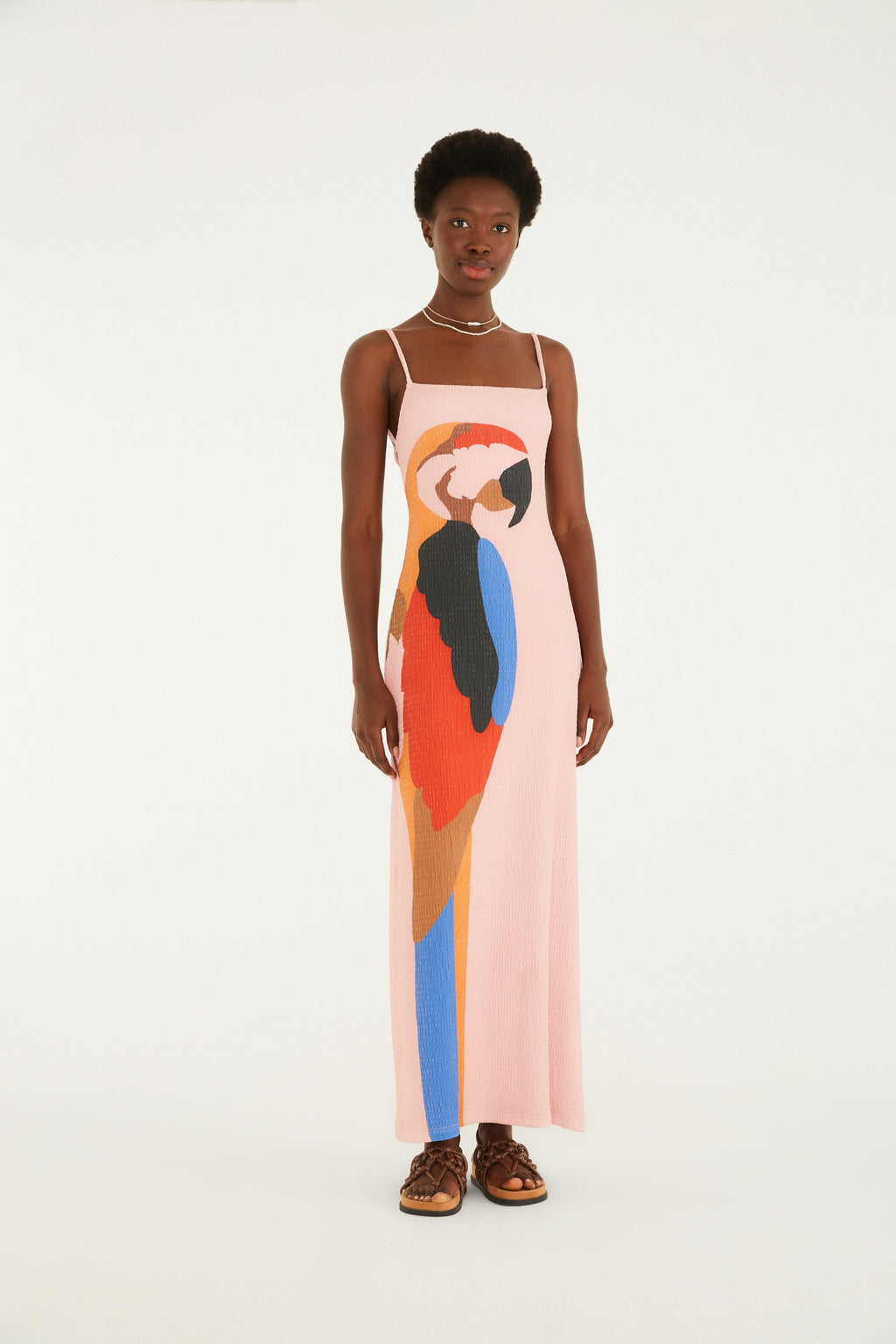 Araraquara Print Midi Dress