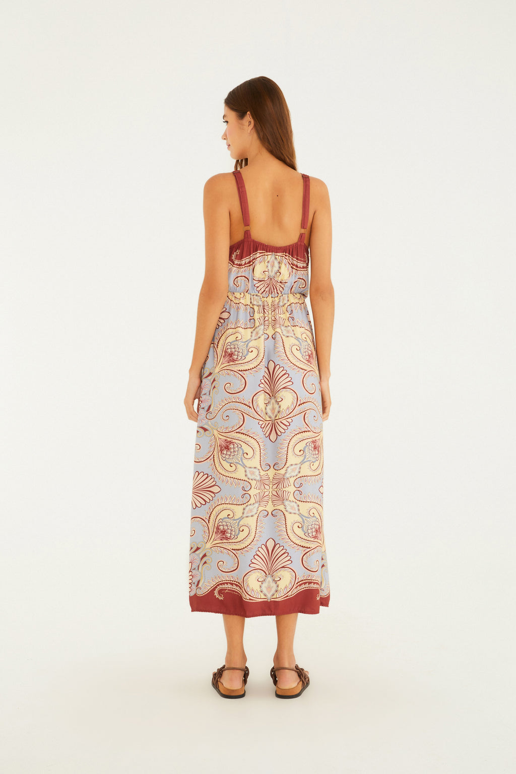 Arabesque Scarf Print Dress