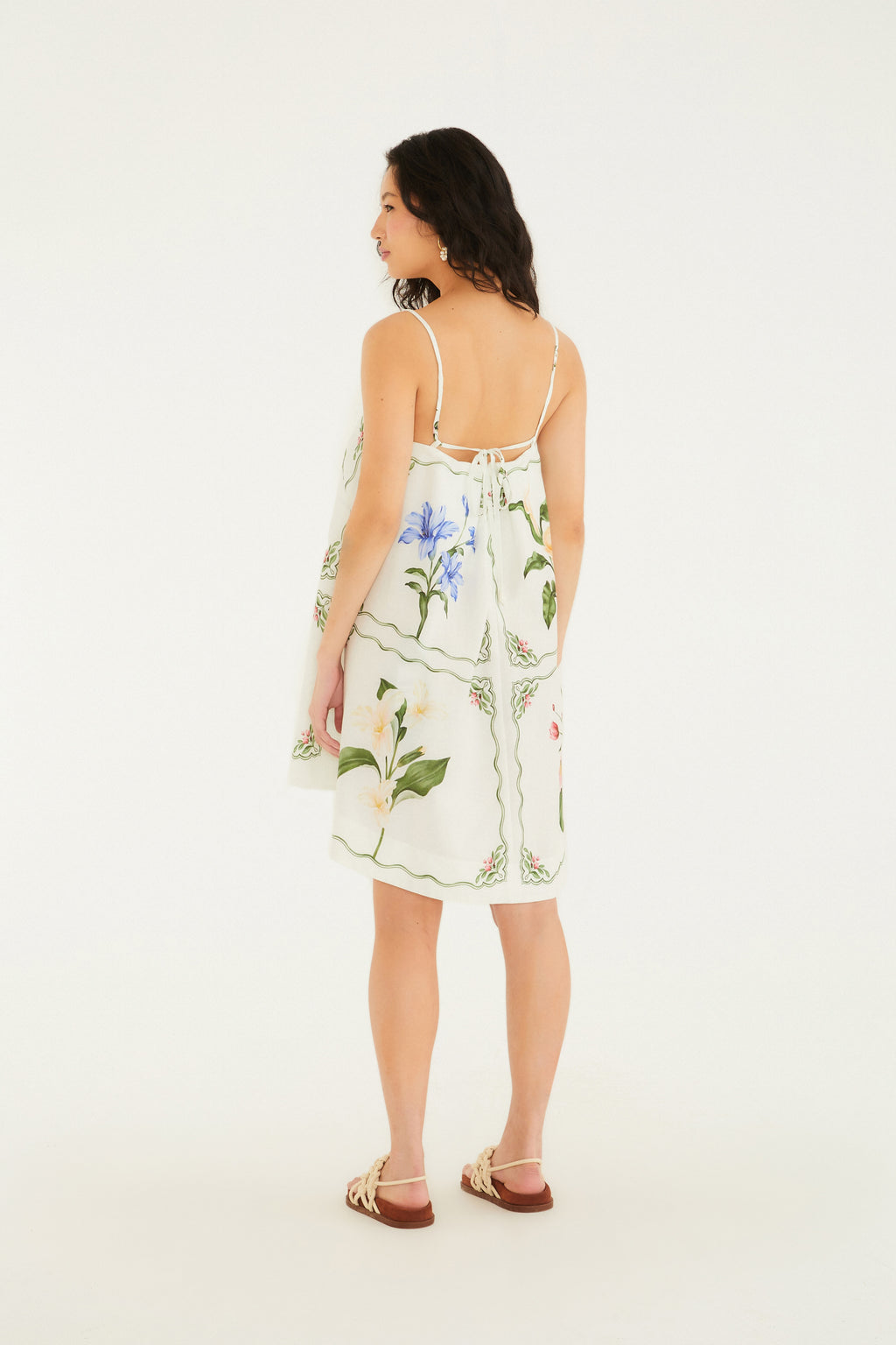 Aquaflora Print Short Dress