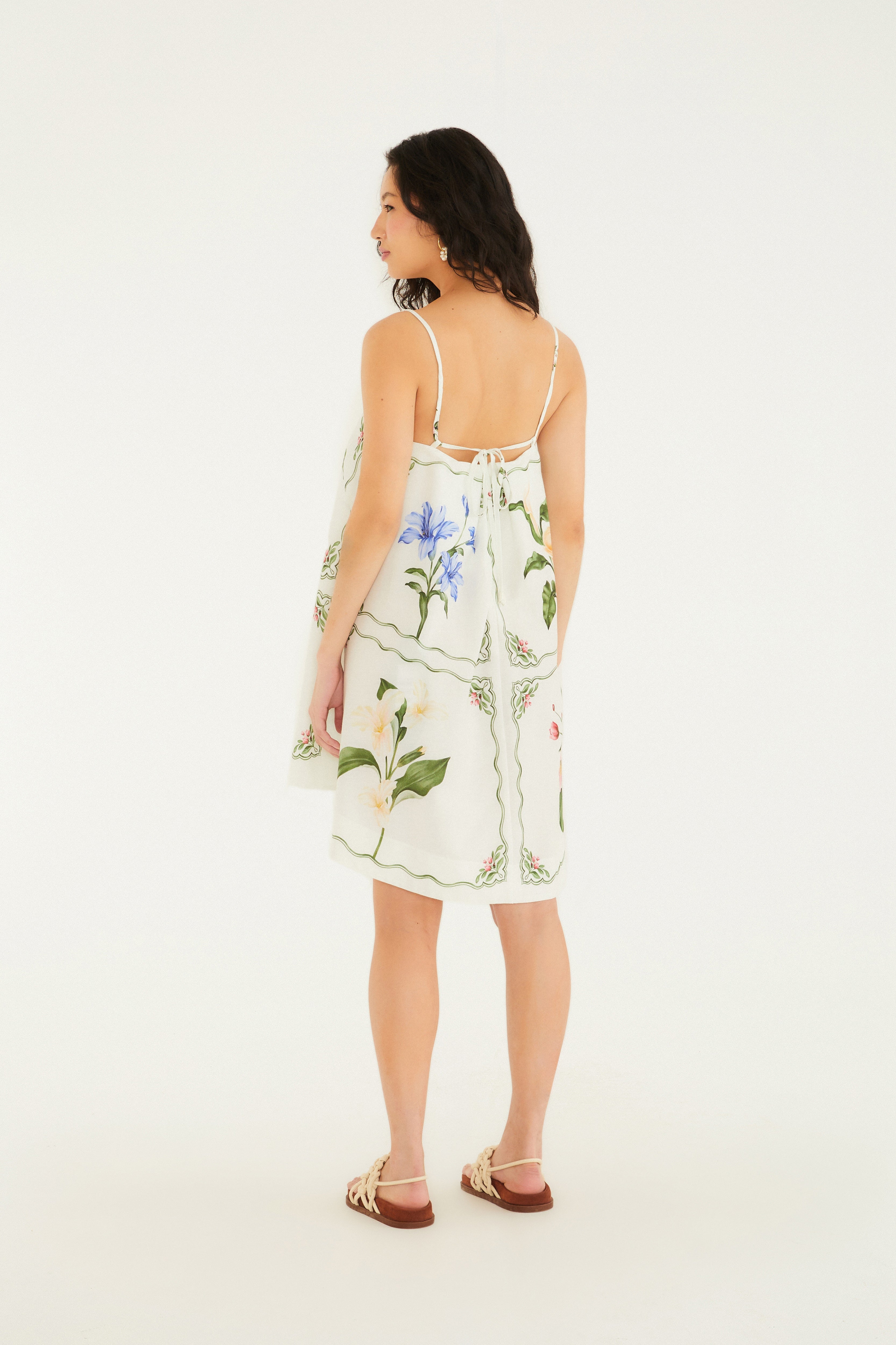 Aquaflora Print Short Dress