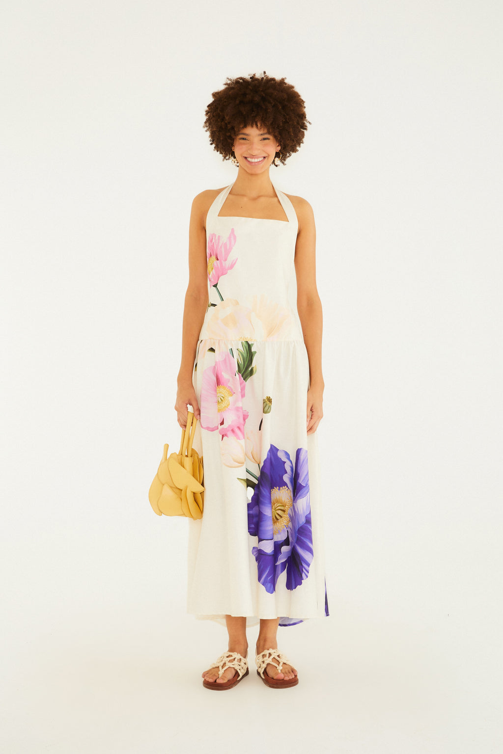 Lola Bouquet Print Cropped Dress