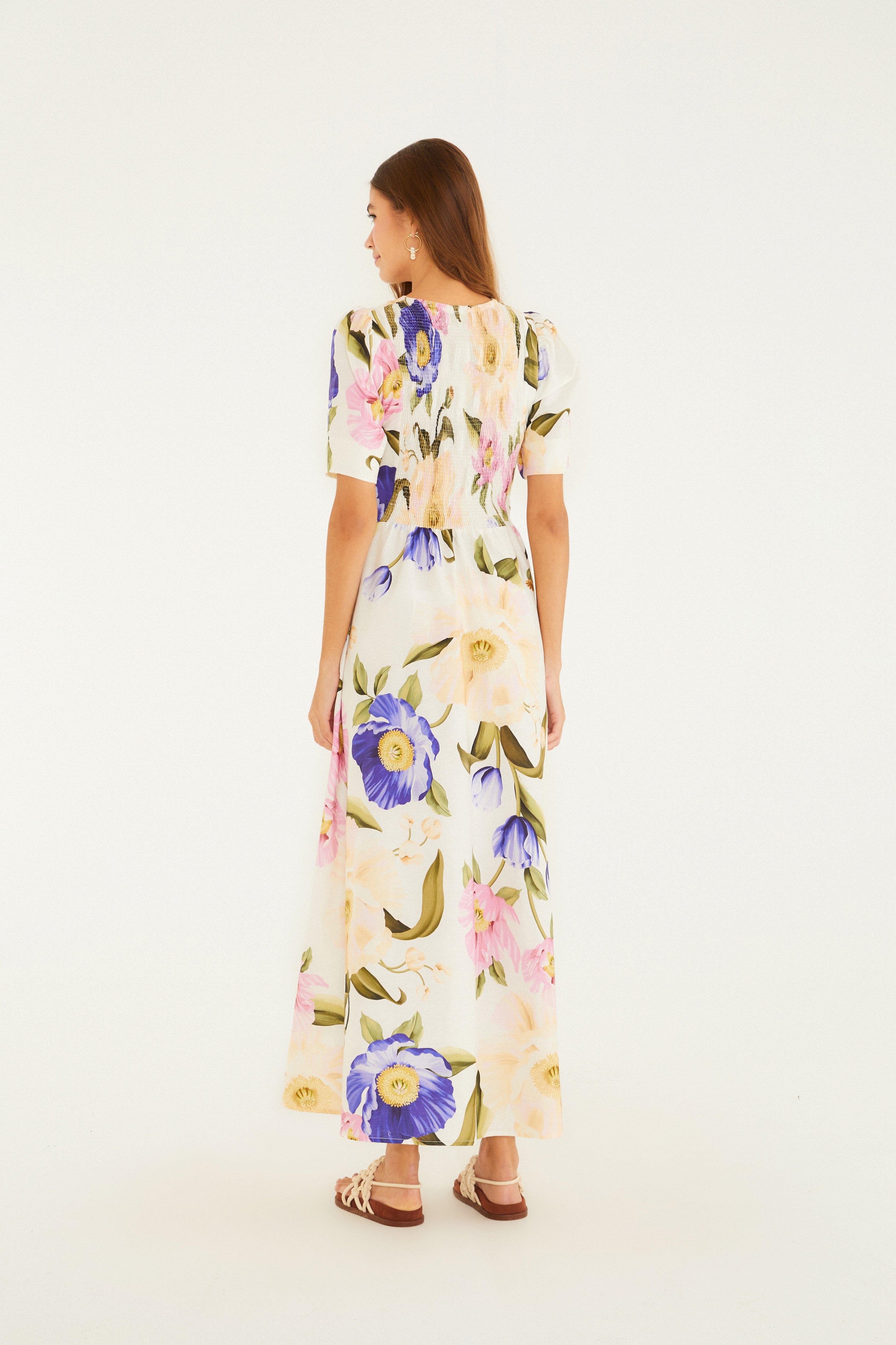 Floral Lola Print Maxi Dress