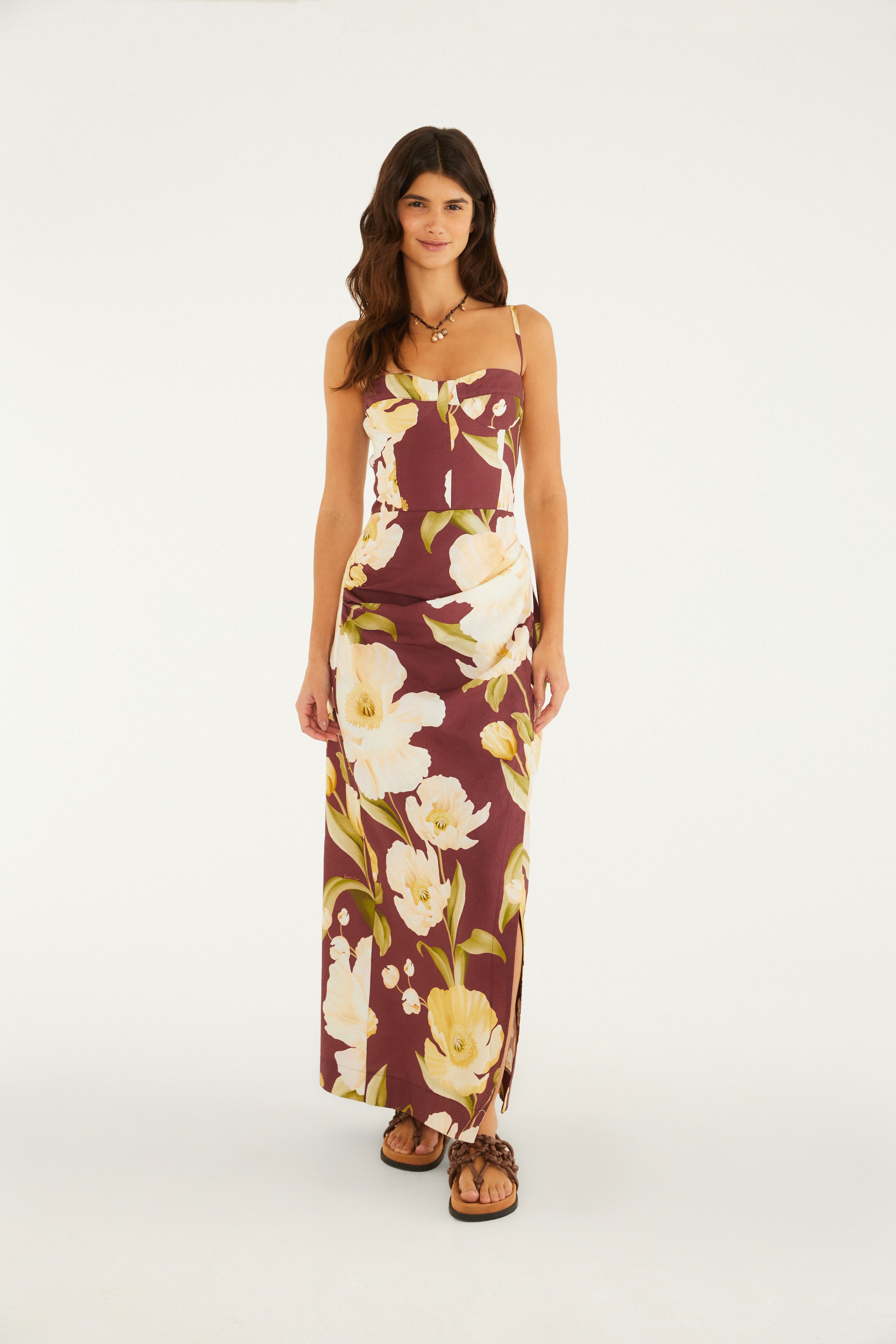 Floral Lola Print Split Dress