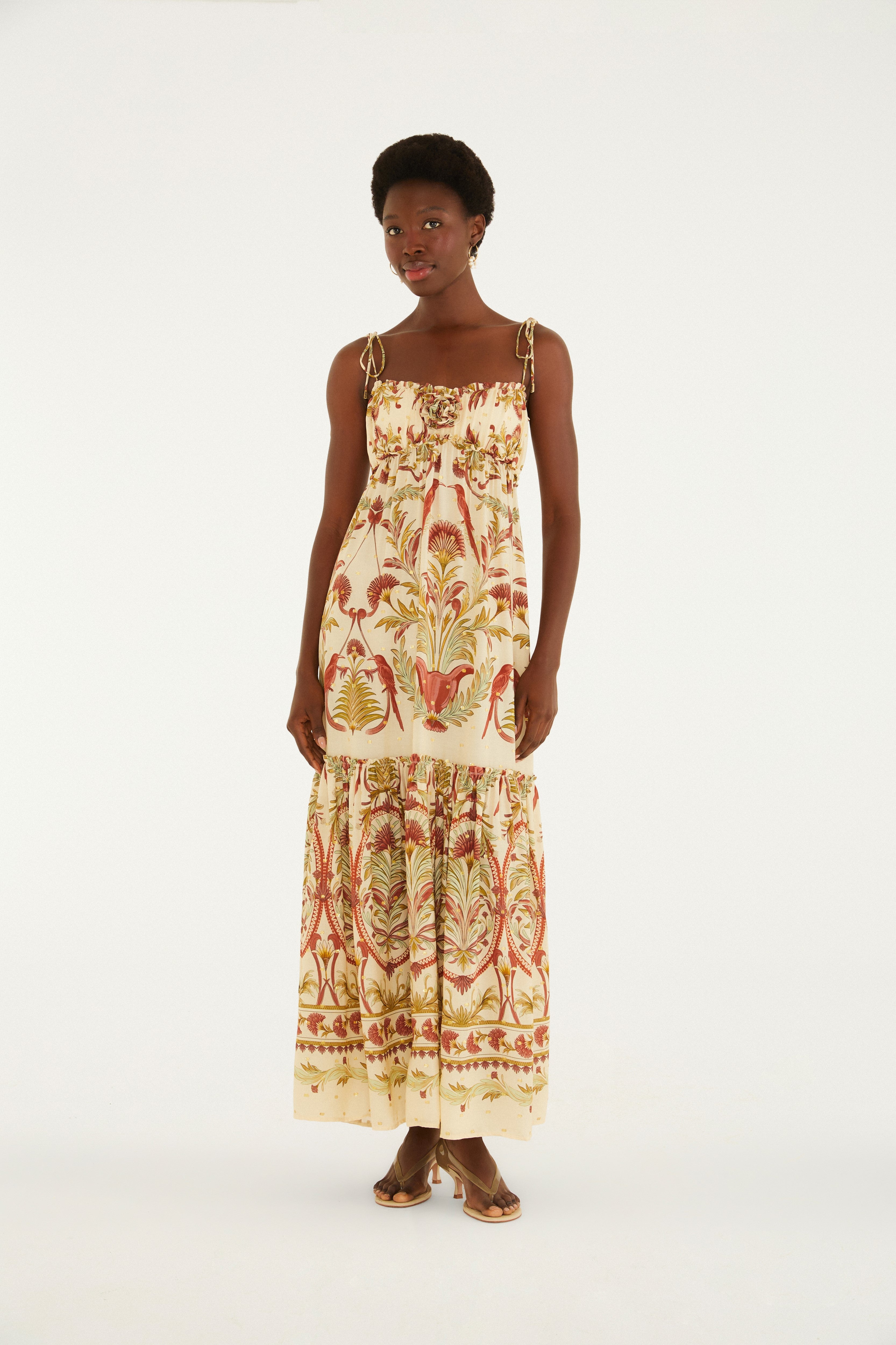 Louise Garden Print Maxi Dress