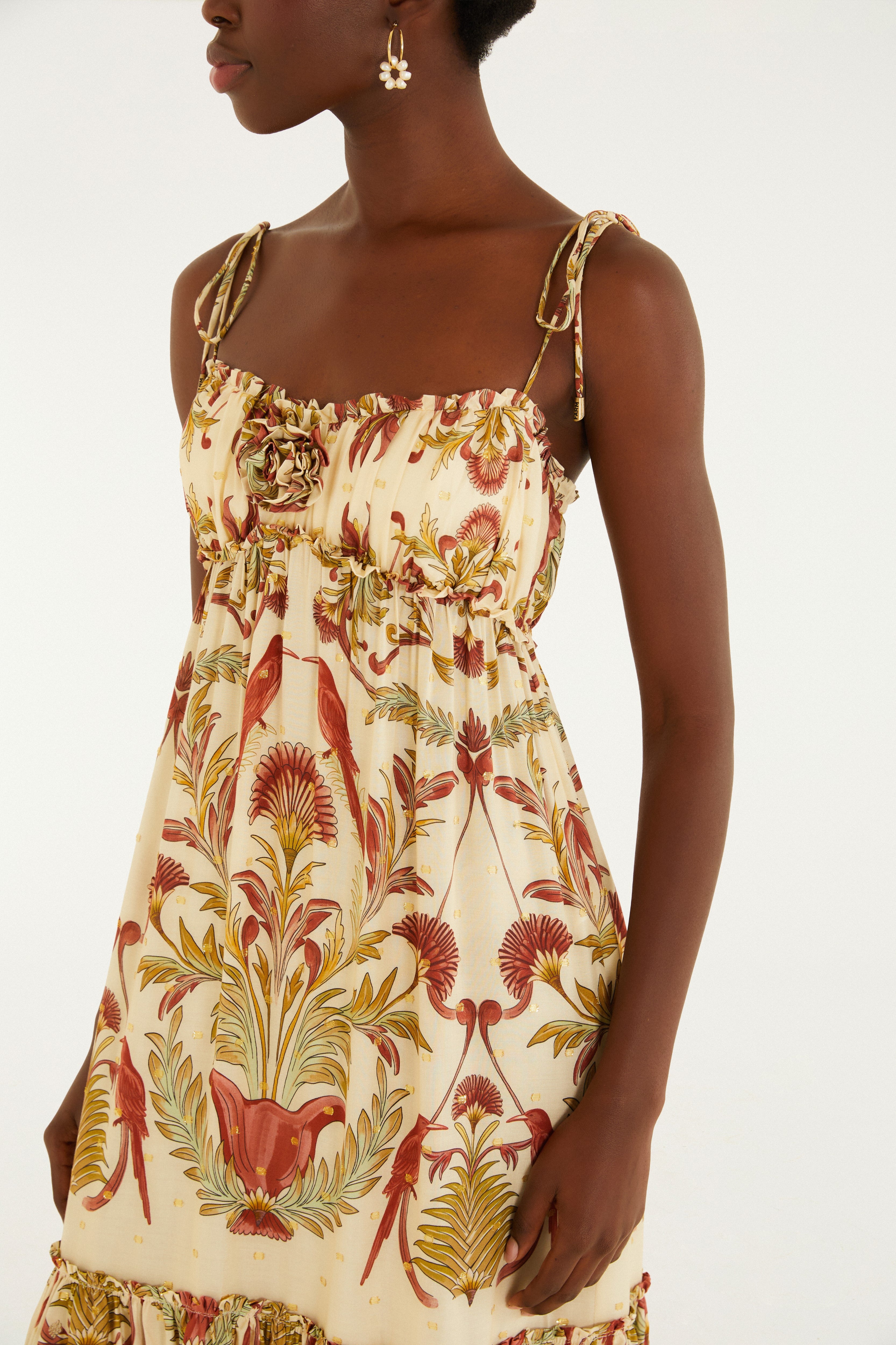 Louise Garden Print Maxi Dress