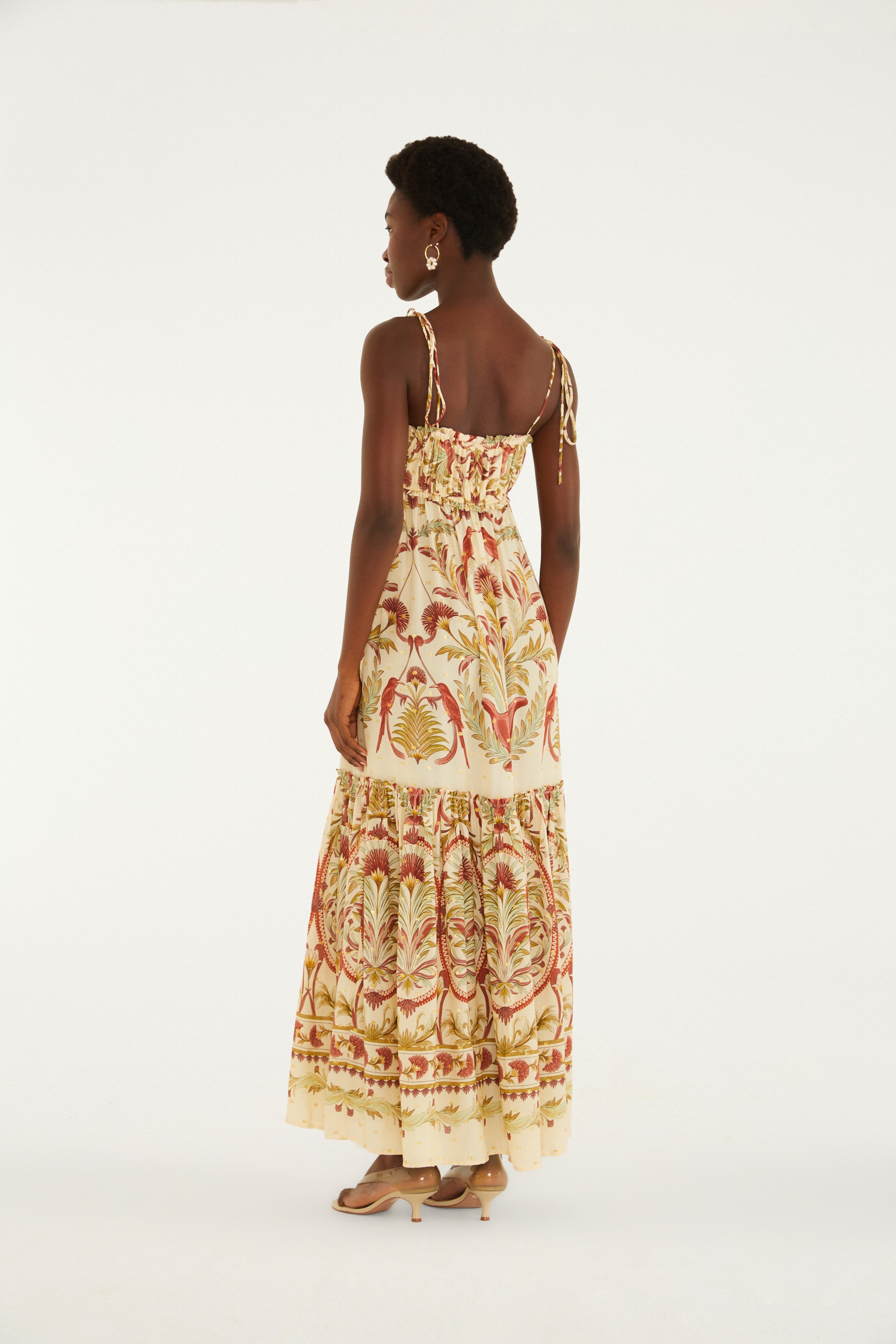 Louise Garden Print Maxi Dress