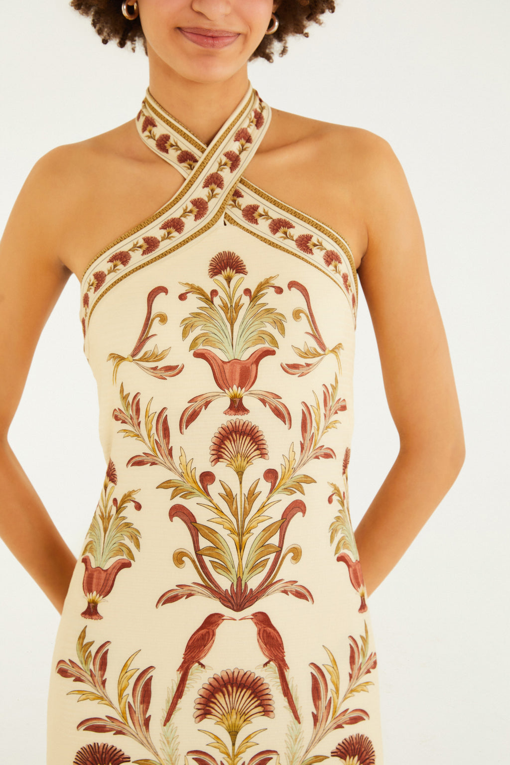 Louise Garden Print Midi Dress