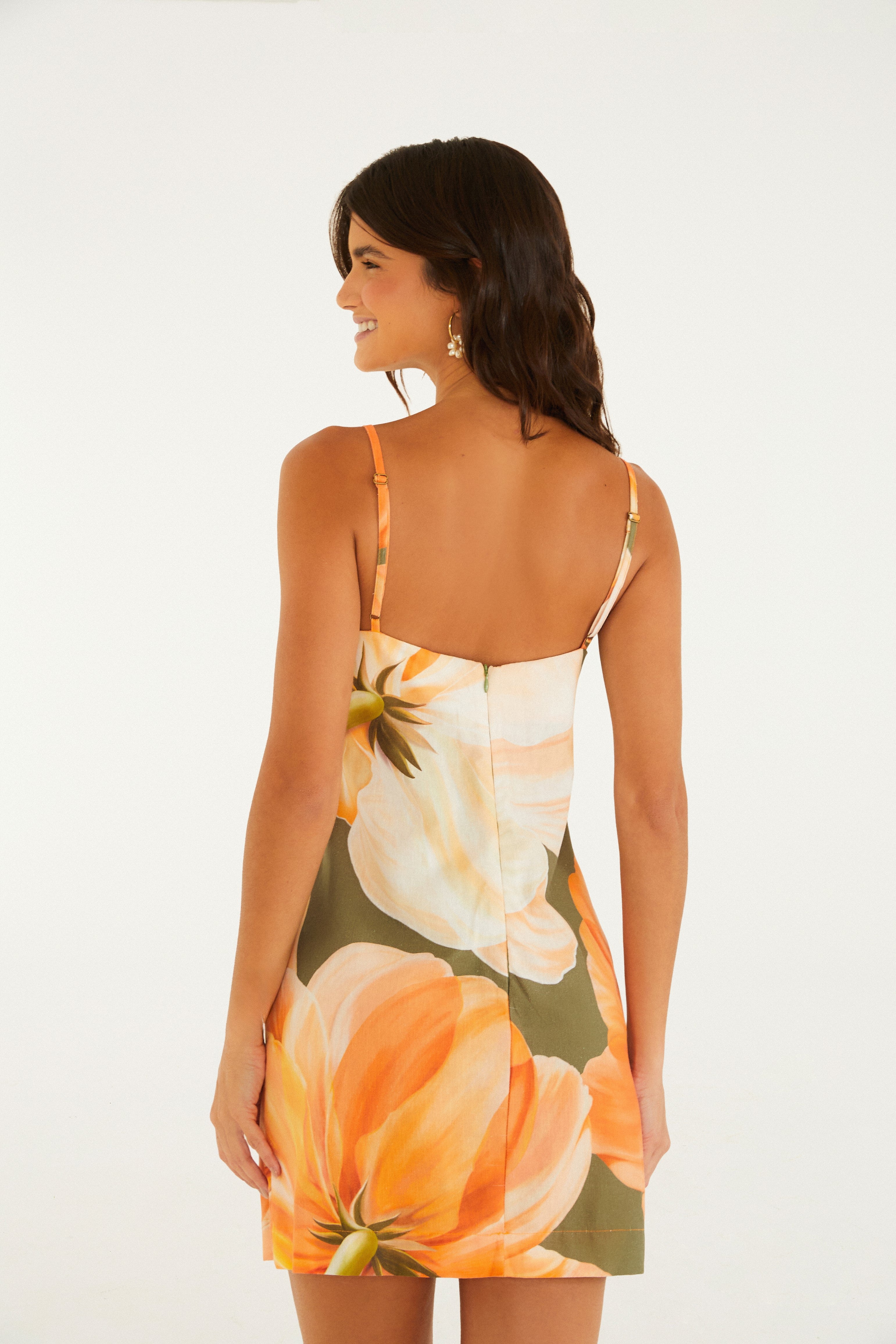 Amarilis Print Strappy Short Dress