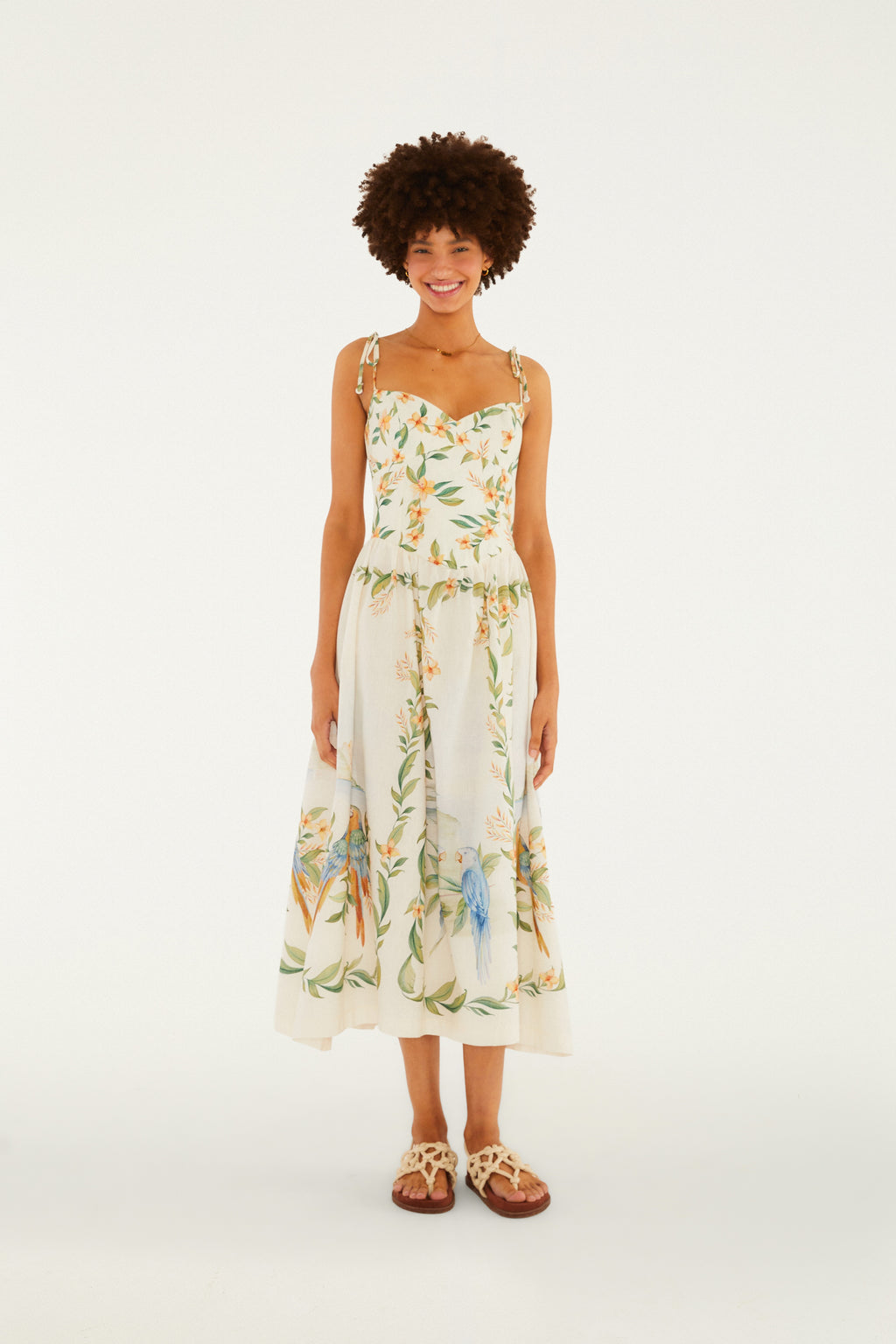 Respiro de Rio Print Cropped Dress