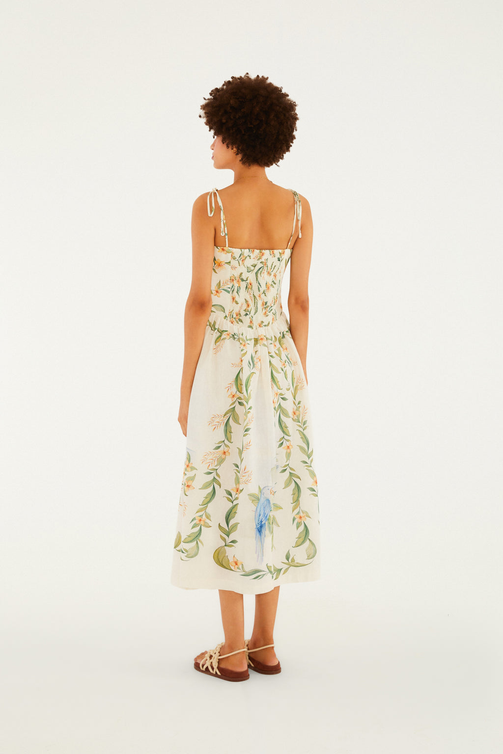 Respiro de Rio Print Cropped Dress