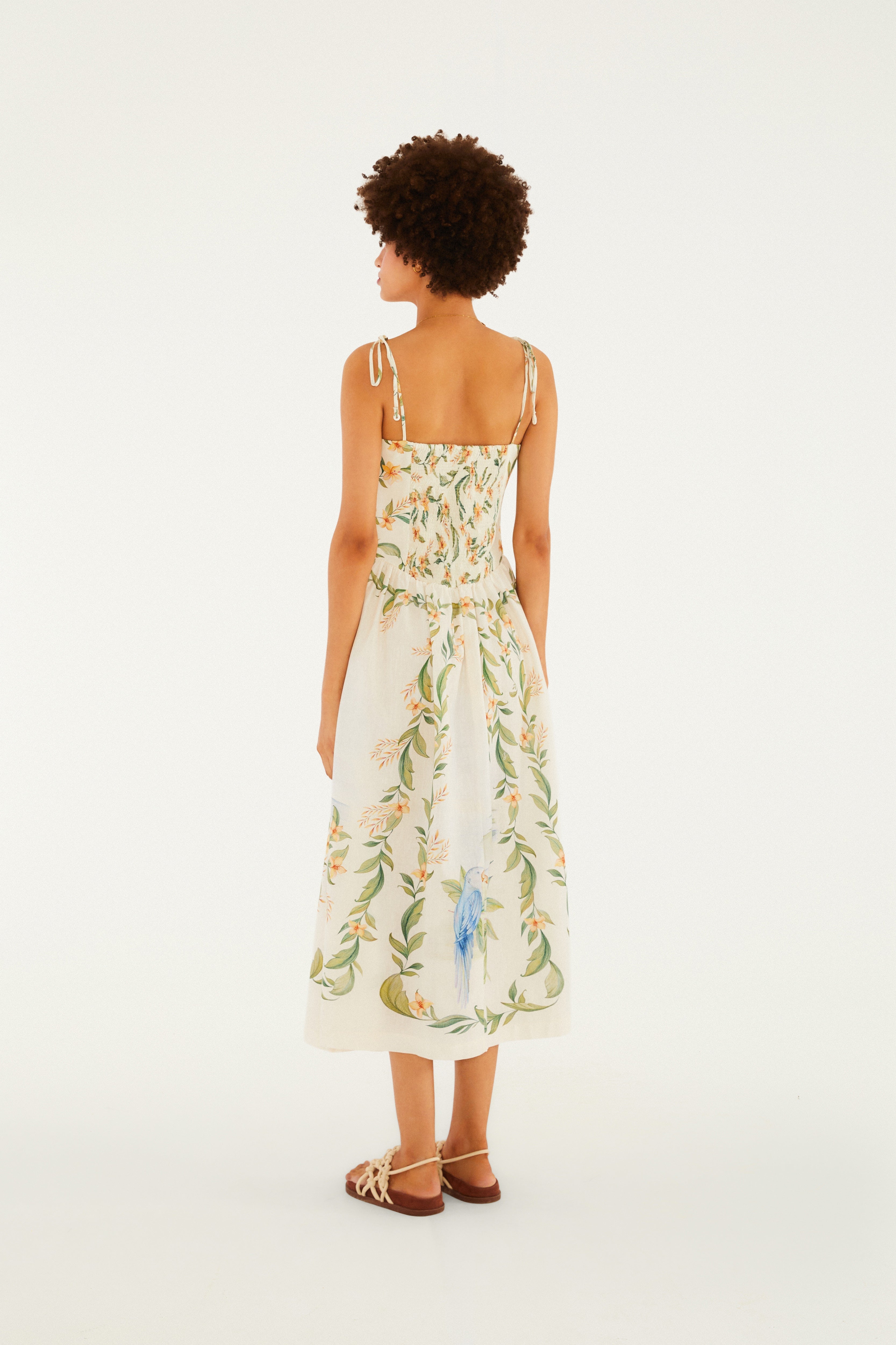 Respiro de Rio Print Cropped Dress